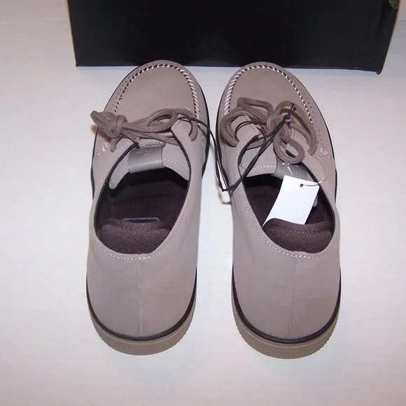 NEW MEN'S KENNETH COLE SHORE BROWN CASUAL FAUX SUEDE SHOES. - Picture 5 of 9